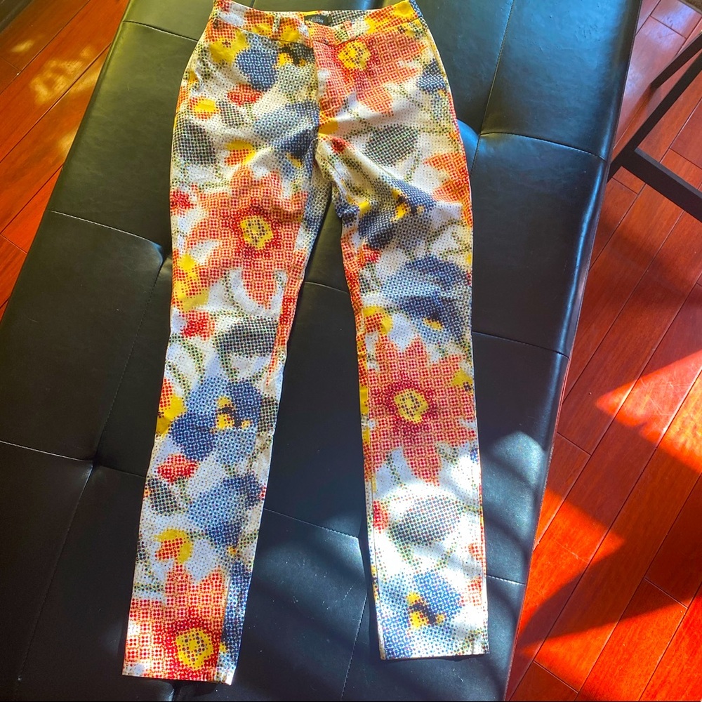 Kate Spade Saturday floral dot skinny pant